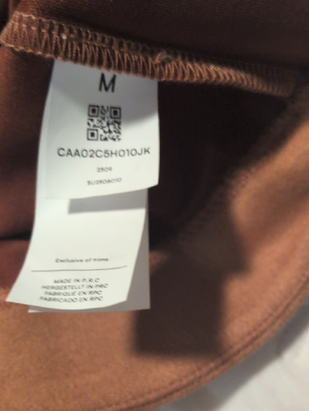 Cupshe Rust Button-Front A-Line Mini Skirt - Picture 4 of 4